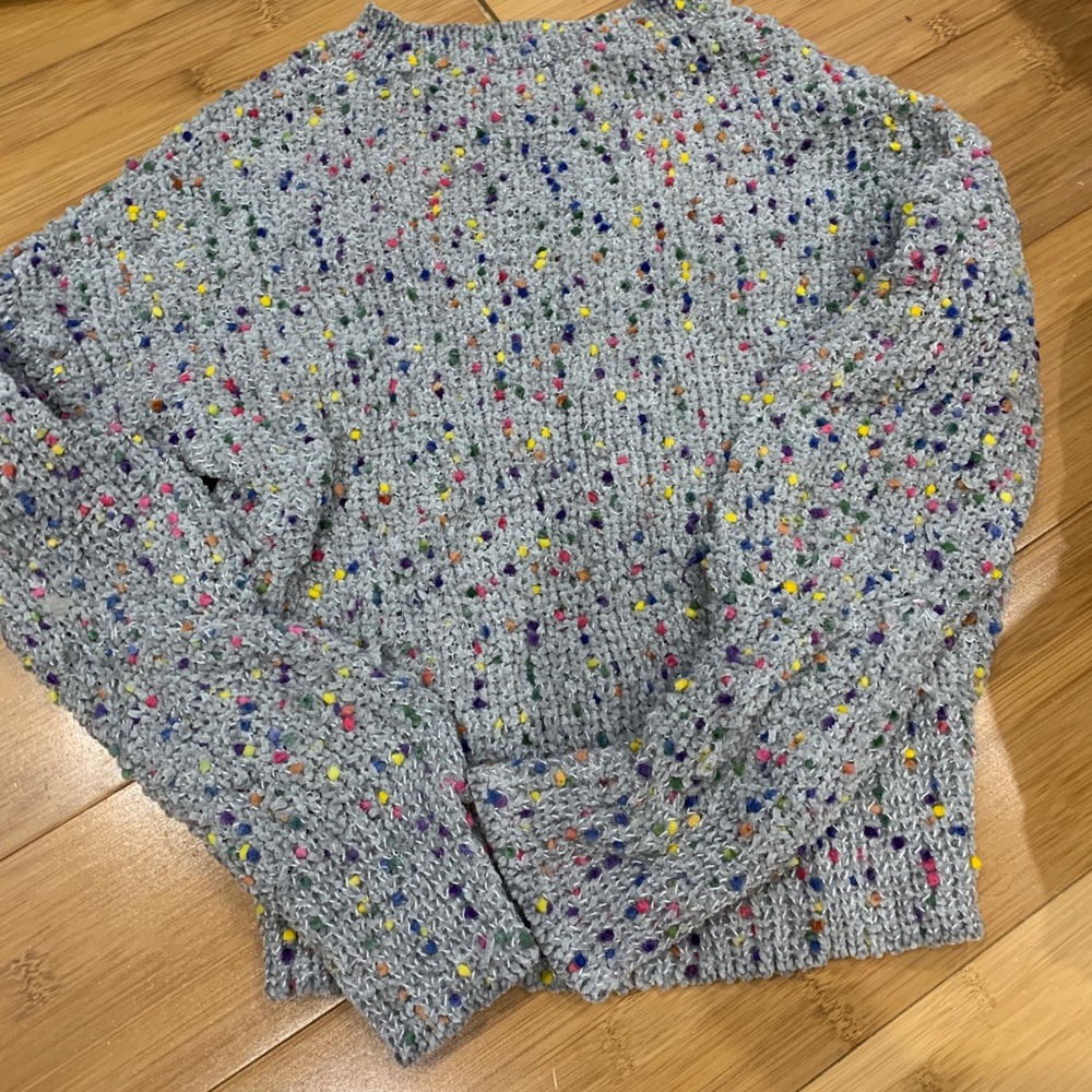 Grey chenille sweater